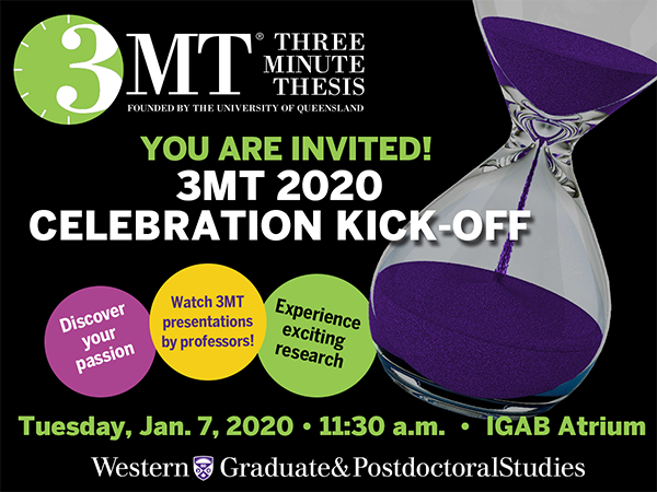 3 MT (3 Minute Thesis) Kick-Off